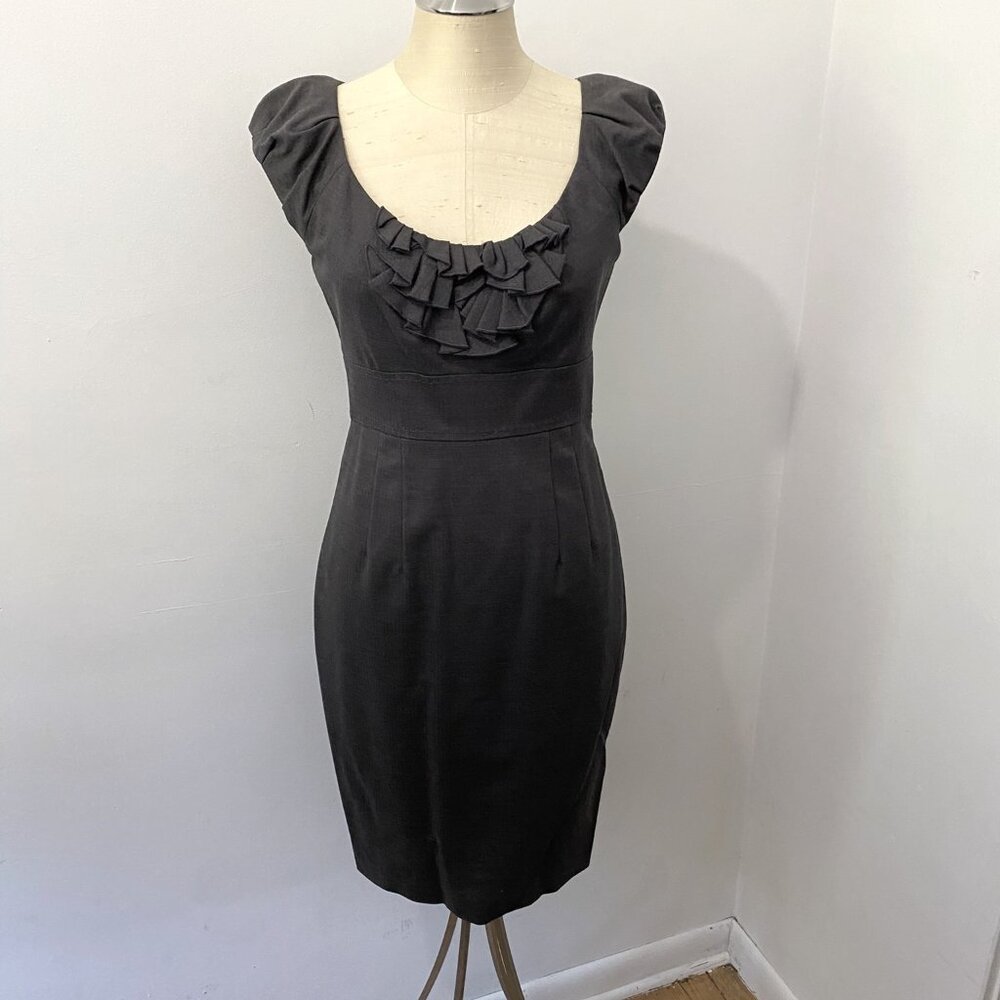 Rebecca Taylor Charcoal Gray Sheath Dress Women's Size 4